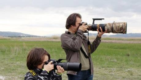 Arda babasına özenip kuş fotoğrafçısı oldu