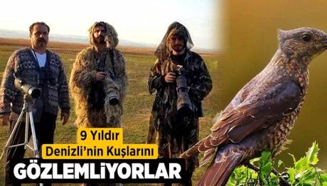 9 yıldır Denizlinin Kuşlarını Gözlemliyorlar 
