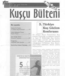 KUŞÇU BÜLTENİ:Bir eski dergi.